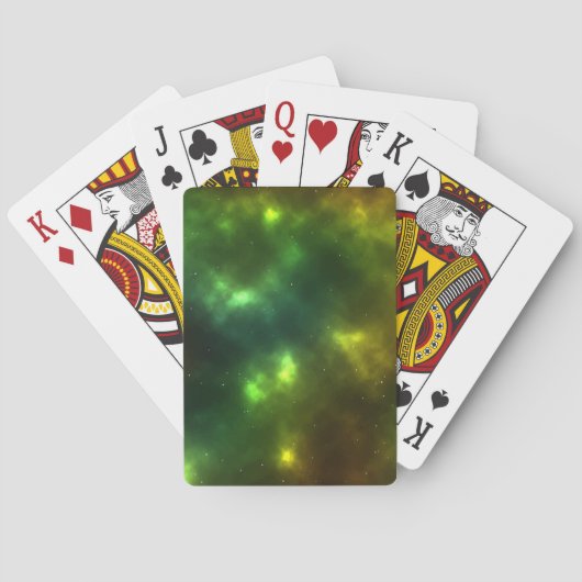 Abstract ontwerp van kosmische ruimteconstellaties pokerkaarten (Achterkant)