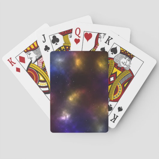 Abstract ontwerp van kosmische ruimteconstellaties pokerkaarten (Achterkant)