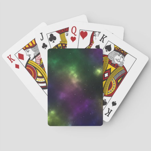 Abstract ontwerp van kosmische ruimteconstellaties pokerkaarten (Achterkant)