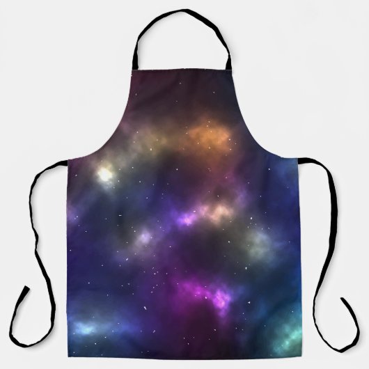 Abstract ontwerp van kosmische ruimteconstellaties schort (Voorkant)