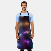 Abstract ontwerp van kosmische ruimteconstellaties schort (Gedragen)