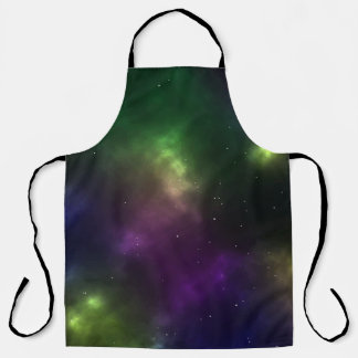 Abstract ontwerp van kosmische ruimteconstellaties schort