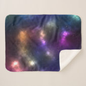 Abstract ontwerp van kosmische ruimteconstellaties sherpa deken (Voorkant (horizontaal))