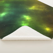 Abstract ontwerp van kosmische ruimteconstellaties sherpa deken (3/4)