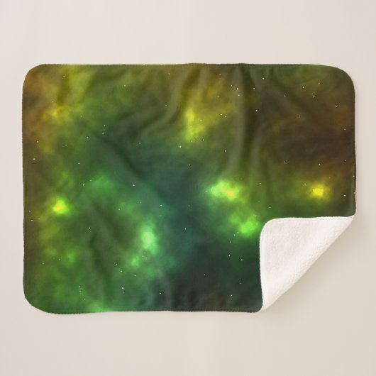 Abstract ontwerp van kosmische ruimteconstellaties sherpa deken (Voorkant (horizontaal))