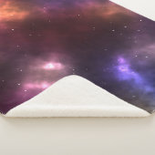 Abstract ontwerp van kosmische ruimteconstellaties sherpa deken (3/4)