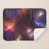 Abstract ontwerp van kosmische ruimteconstellaties sherpa deken (Voorkant (horizontaal))