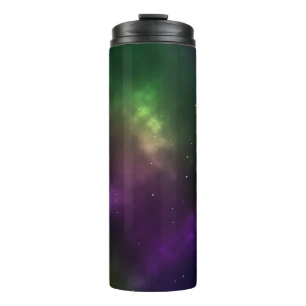 Abstract ontwerp van kosmische ruimteconstellaties thermosbeker