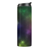 Abstract ontwerp van kosmische ruimteconstellaties thermosbeker (Gedraaid links)