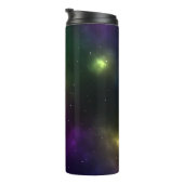 Abstract ontwerp van kosmische ruimteconstellaties thermosbeker (Geroteerd rechts)