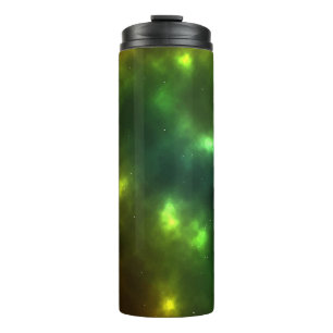 Abstract ontwerp van kosmische ruimteconstellaties thermosbeker
