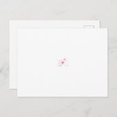 Abstract ontwerp van meerdere rode bloemachtige vo briefkaart (Voorkant / Achterkant)