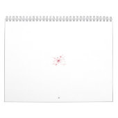 Abstract ontwerp van meerdere rode bloemachtige vo kalender (Hoes)