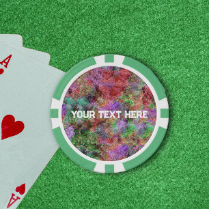 Abstract ontwerp van mistige wervelende kleuren gr poker chips