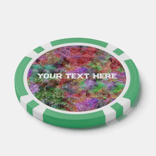 Abstract ontwerp van mistige wervelende kleuren gr poker chips (Enkel)