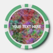Abstract ontwerp van mistige wervelende kleuren gr poker chips (Voorkant)