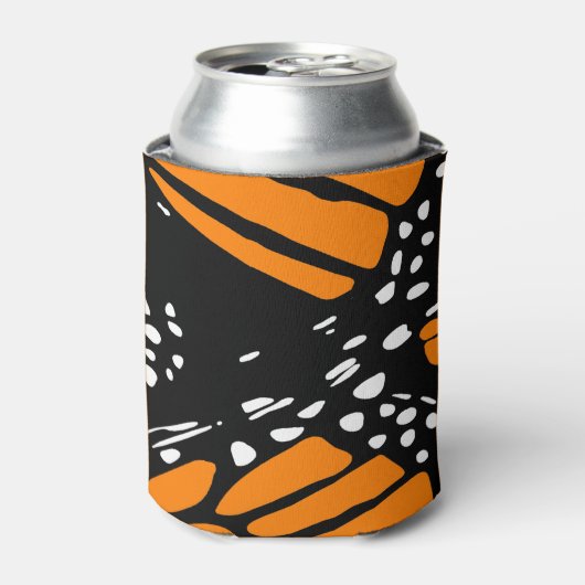 Abstract ontwerp van monarchvlinder-vleugel blikjeskoeler (Blikje Voorkant)