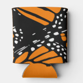 Abstract ontwerp van monarchvlinder-vleugel blikjeskoeler (Achterkant)
