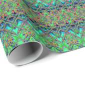 Abstract ontwerp van mozaïekreflecties cadeaupapier (Rol Hoek)