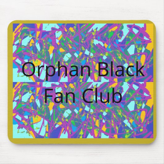 Abstract ontwerp van Orphan Black fan club Muismat (Voorkant)