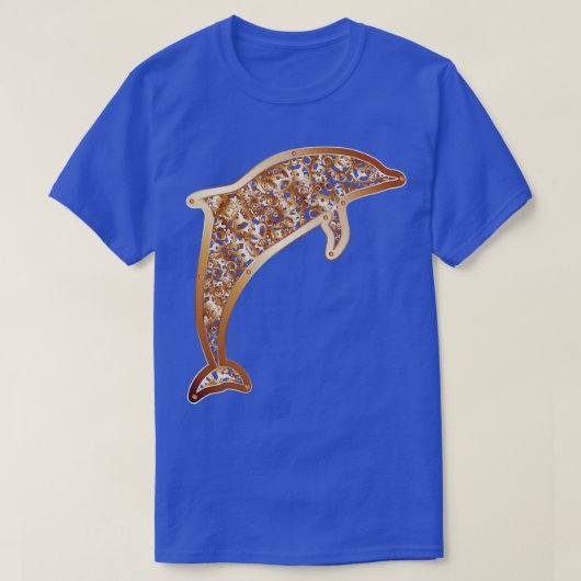 Abstract ontwerp van stoomdolfijn t-shirt (Design voorkant)