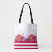Abstract ontwerp van Waterverf-platform Tote Bag (Voorkant)
