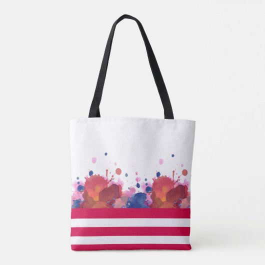 Abstract ontwerp van Waterverf-platform Tote Bag (Achterkant)