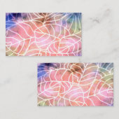 abstract ontwerp van waterverf van natuur visitekaartje (Voorkant / Achterkant)
