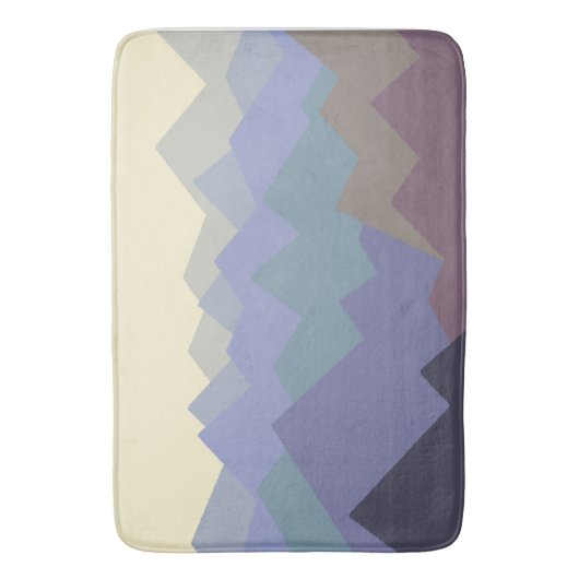 Abstract ontwerp van winterbergen badmat (Voorkant Verticaal)