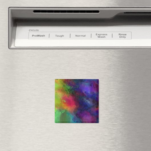 Abstract ontwerp, veel kleuren magneet (Insitu (Vaatwasser))