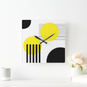 Abstract ontwerp vierkante klok (Huis)