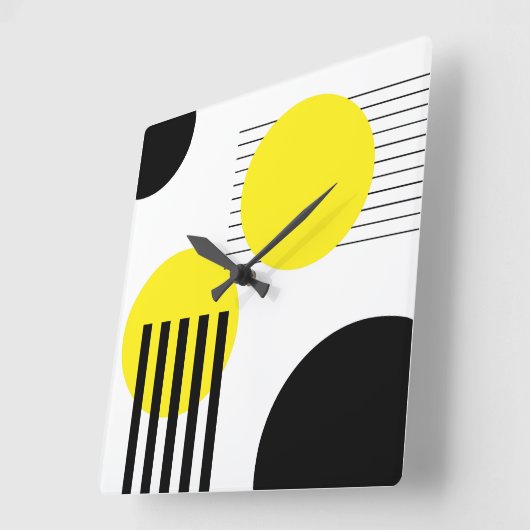 Abstract ontwerp vierkante klok (Hoek)