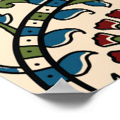 abstract ontwerp voor achtergrondse afdruk blok aj poster (Hoek)