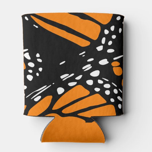 Abstract ontwerp voor een monboogvlinder blikjeskoeler (Achterkant)