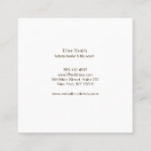 Abstract ontwerp voor golfcirkels vierkante visitekaartje (Achterkant)