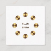 Abstract ontwerp voor golfcirkels vierkante visitekaartje (Voorkant)