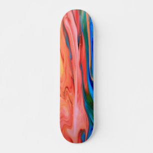Abstract ontwerp voor kleurdecoratie persoonlijk skateboard