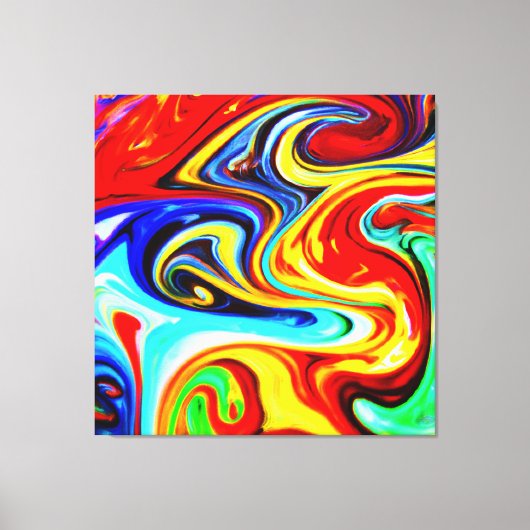 Abstract ontwerp voor kleurensymfonie canvas afdruk (Voorkant)