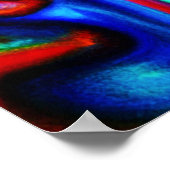 Abstract ontwerp voor kleurensymfonie poster (Hoek)