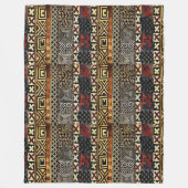 Abstract ontwerp voor modderkleding van Afrikaanse Fleece Deken (Voorkant)