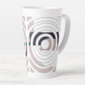 Abstract ontwerp voor mok voor latte (Rechterhoek)