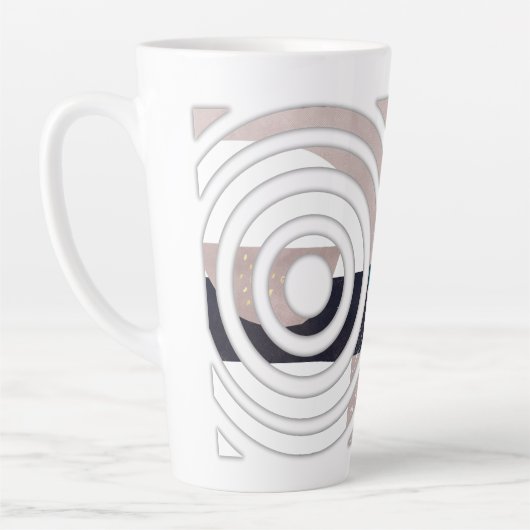 Abstract ontwerp voor mok voor latte (Links)