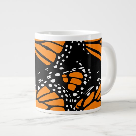 Abstract ontwerp voor monboogvlinder grote koffiekop (Voorkant rechts)