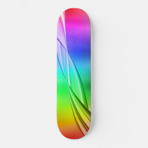 Abstract ontwerp voor regenboogkleuren persoonlijk skateboard