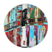 Abstract ontwerp voor snijplank met ineenstorting (Voorkant)