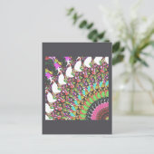 Abstract ontwerp voor uitputter briefkaart (Staand voorkant)