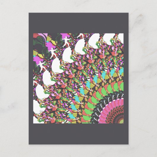 Abstract ontwerp voor uitputter briefkaart (Voorkant)