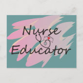 Abstract ontwerp voor verpleegkundige briefkaart (Voorkant)