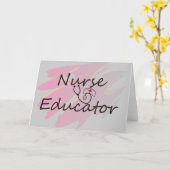 Abstract ontwerp voor verpleegkundige kaart (Gele Bloem)