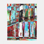 Abstract ontwerp voor vliesdeken ineenstorting ref fleece deken (Voorkant)